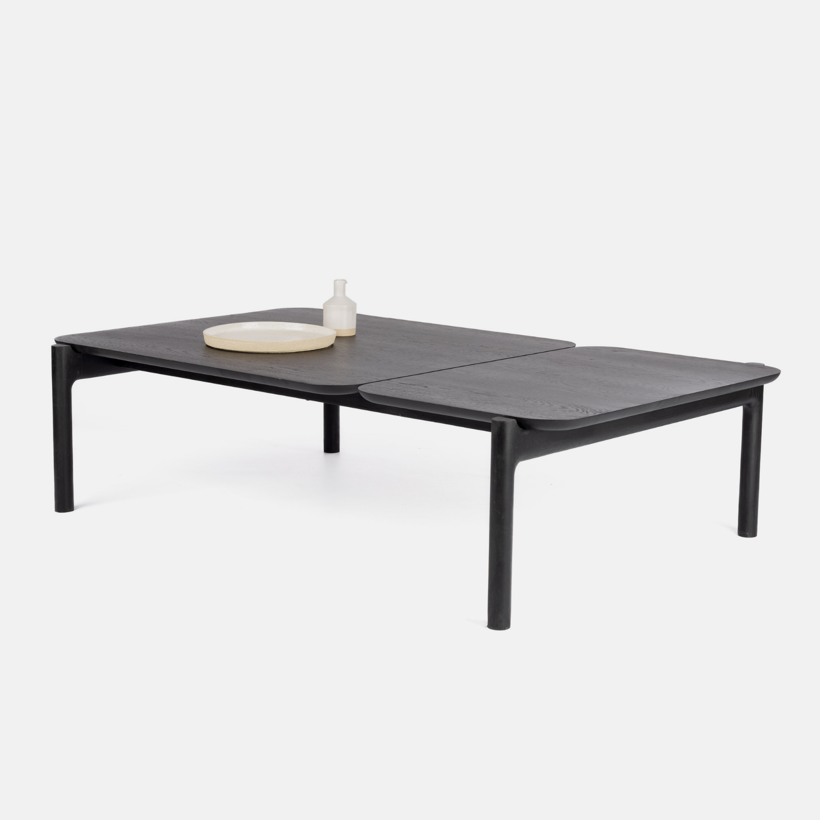 Akari Oversize Nesting Table Set- Ebony Oak
