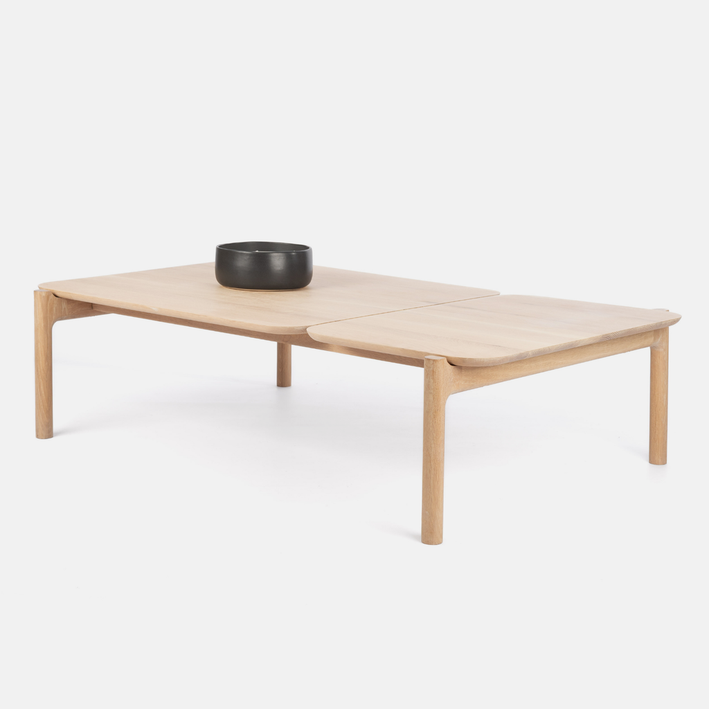 Akari Oversize Nesting Table Set- Solid Oak