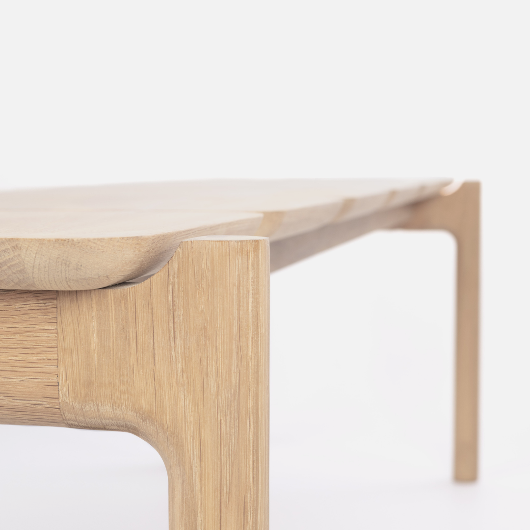 Akari Segmented Bench - Solid Oak