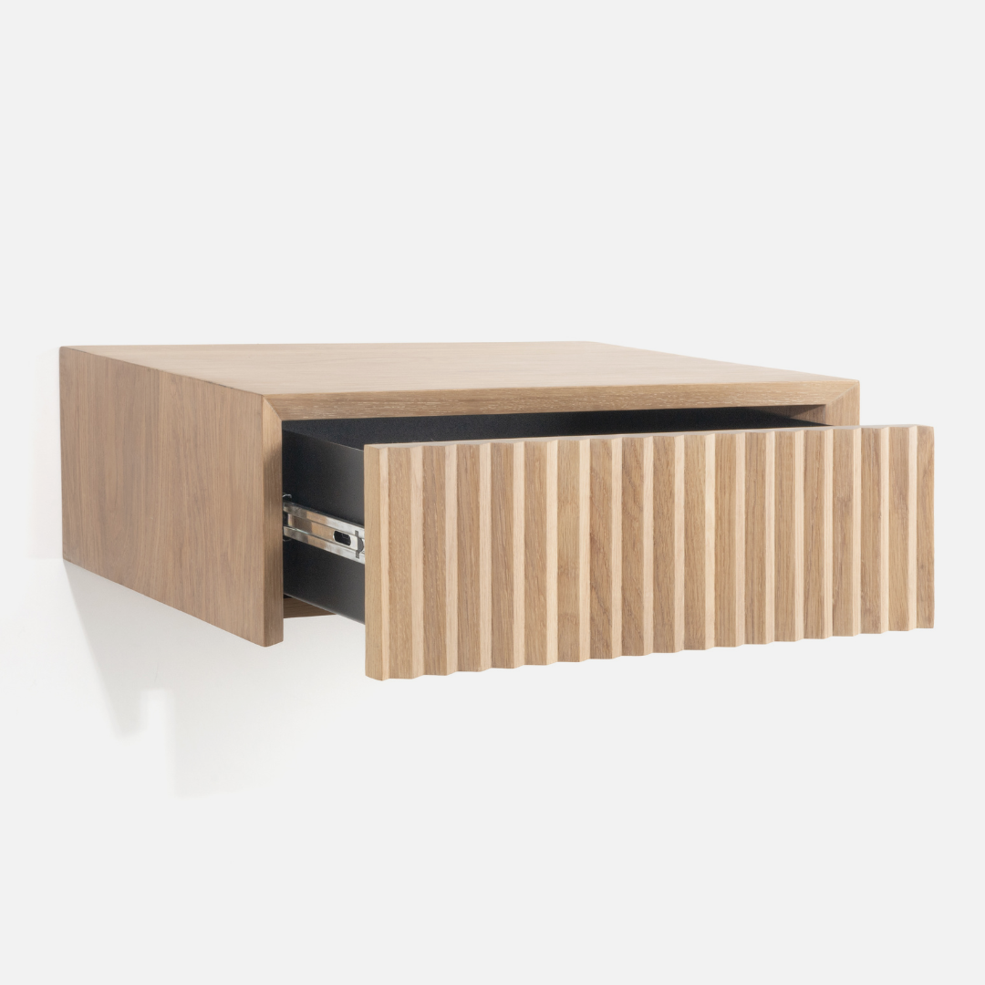 Copenhagen Fluted Side Table - Floating