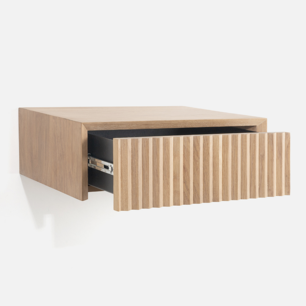 Copenhagen Fluted Side Table - Floating