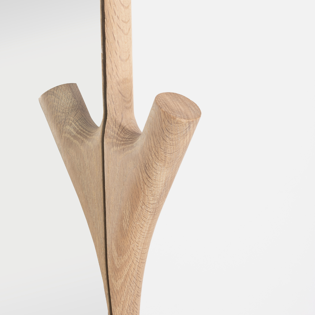 Twigs Freestanding Mirror - Solid Oak