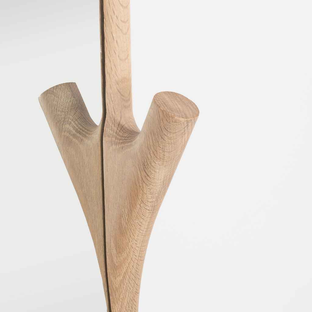Twigs Freestanding Mirror - Solid Oak