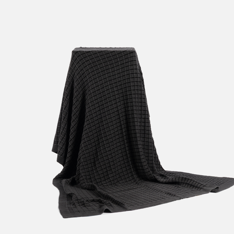 Thick Cotton Throw - Coal