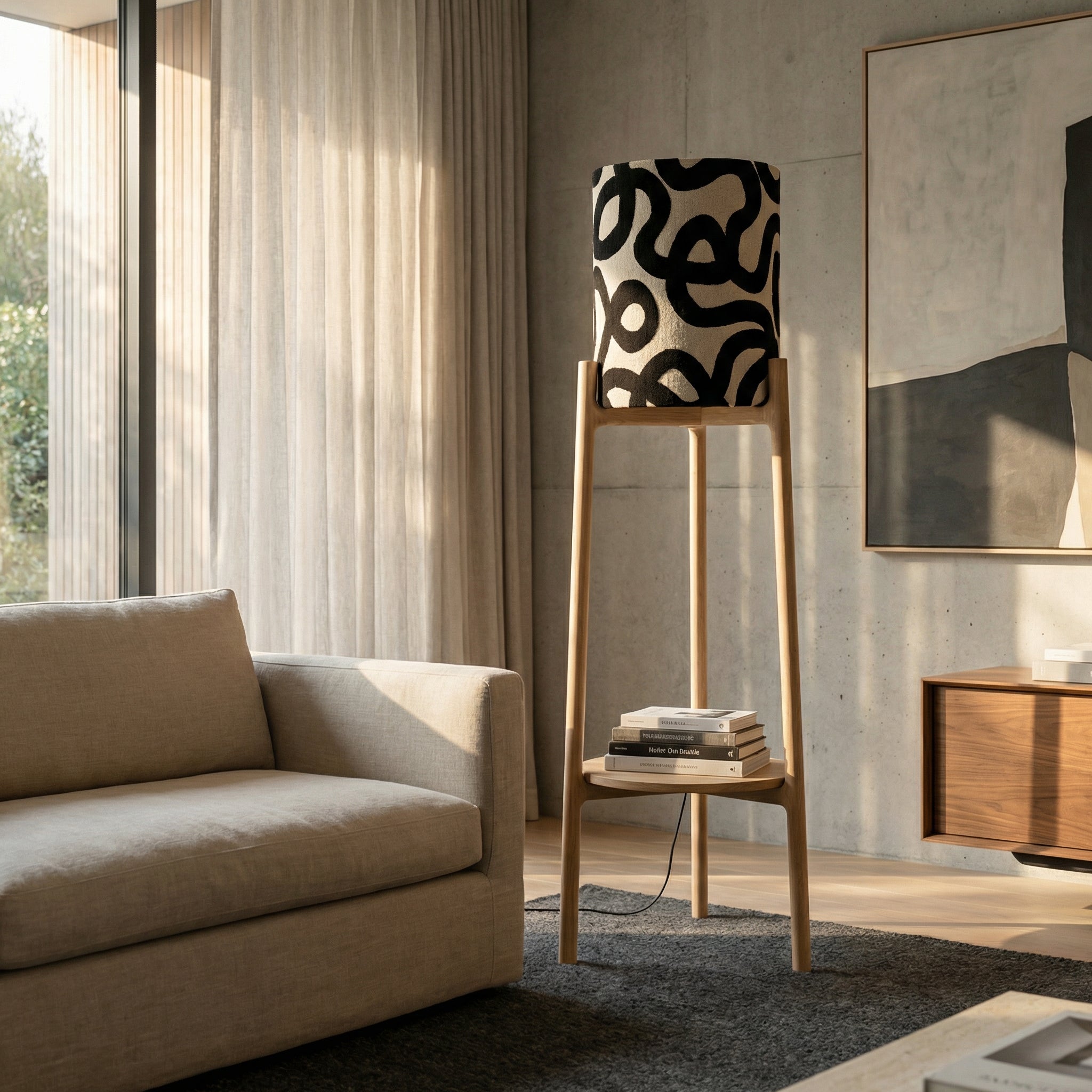Scalla Floor Lamp - Mira Shade