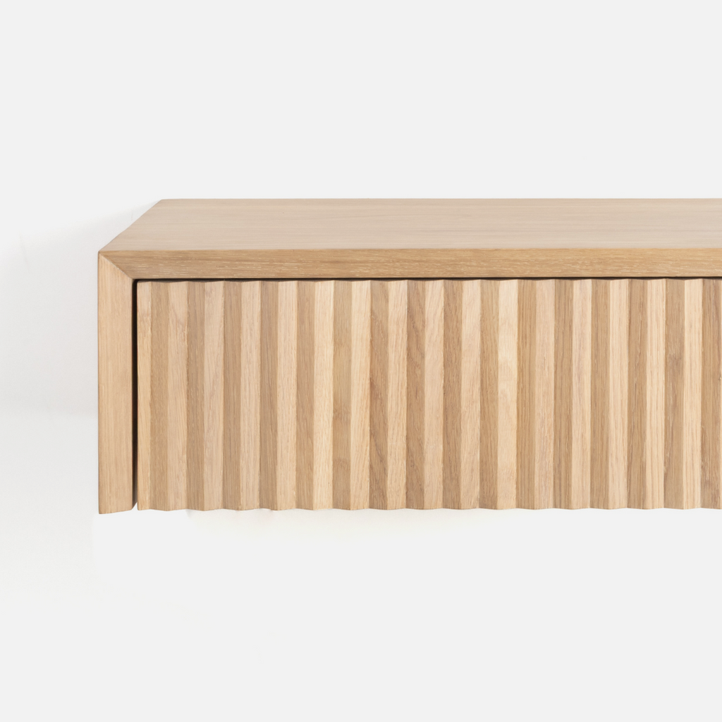 Copenhagen Fluted Side Table - Floating