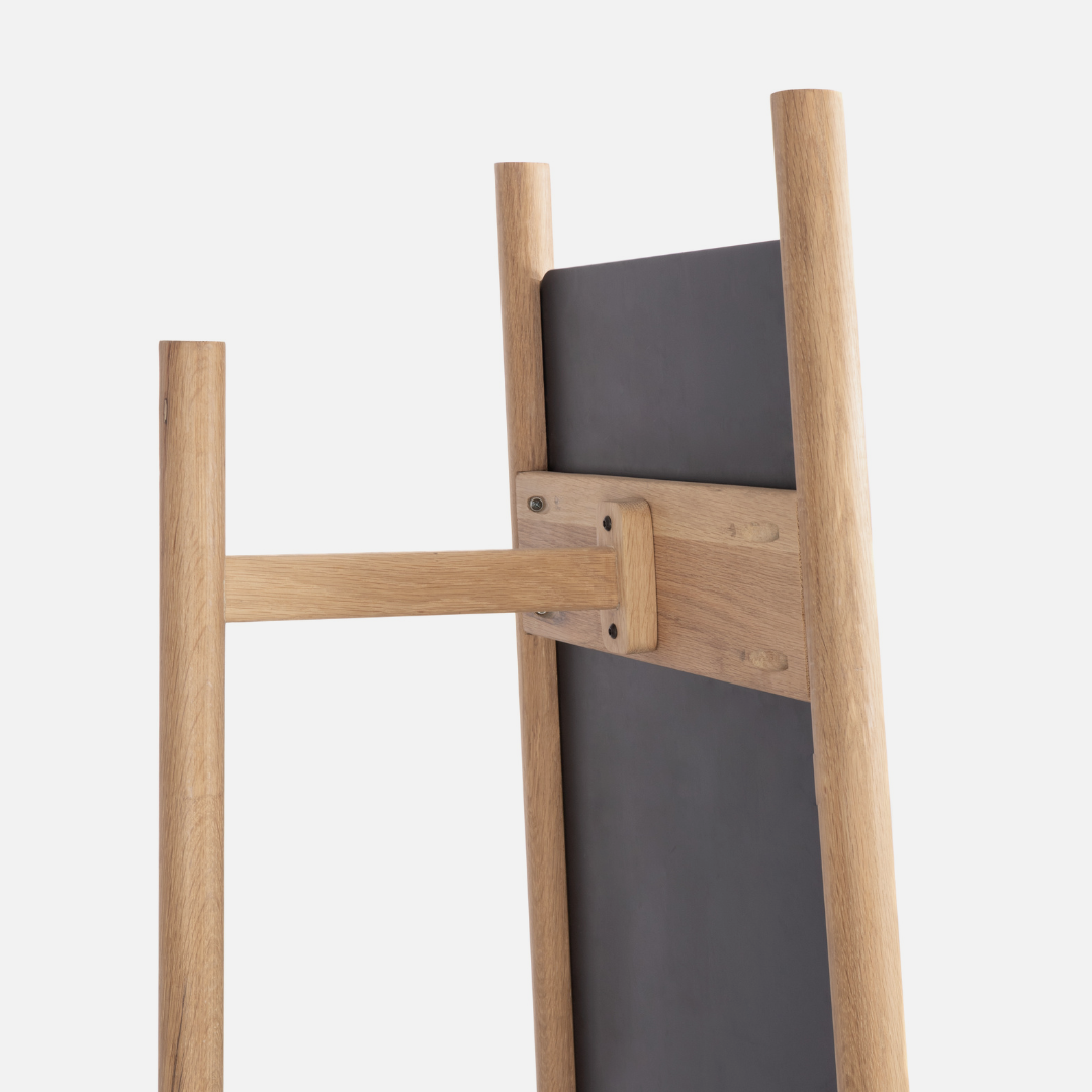 Scalla Freestanding Mirror - Solid Oak