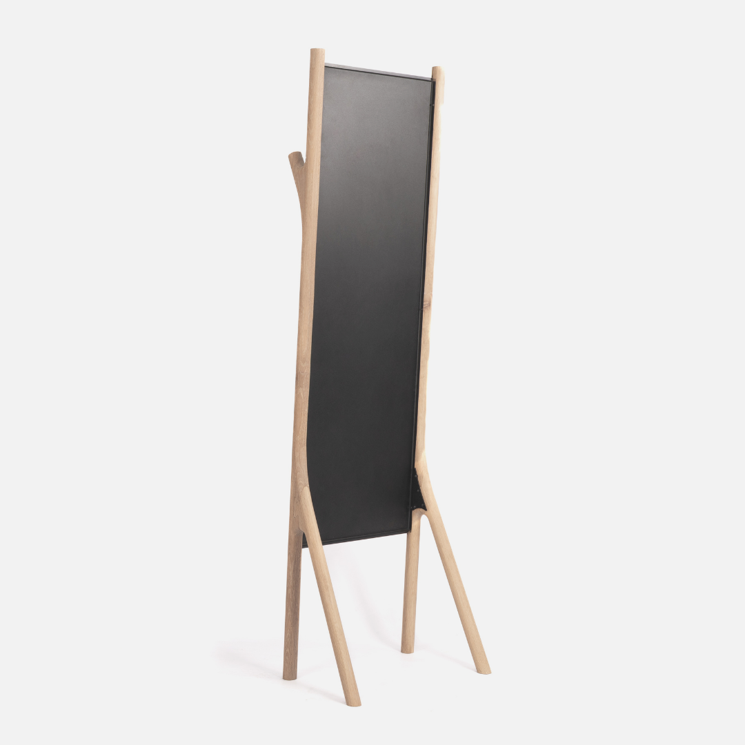 Twigs Freestanding Mirror - Solid Oak