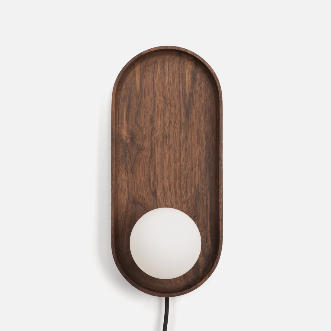 Luna Wall Lamp - Walnut