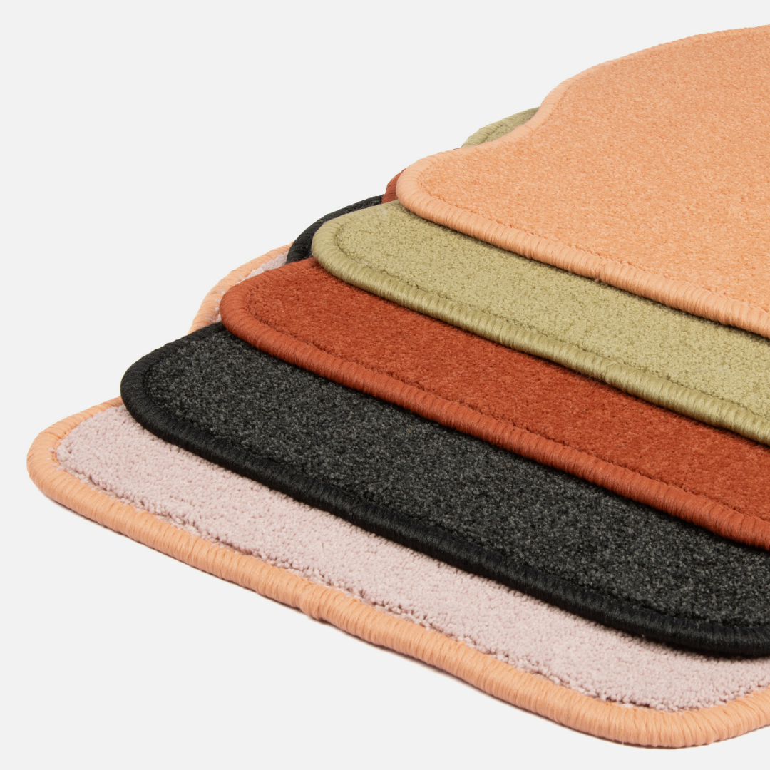 Curvy Mini Rug - Blush & Peach