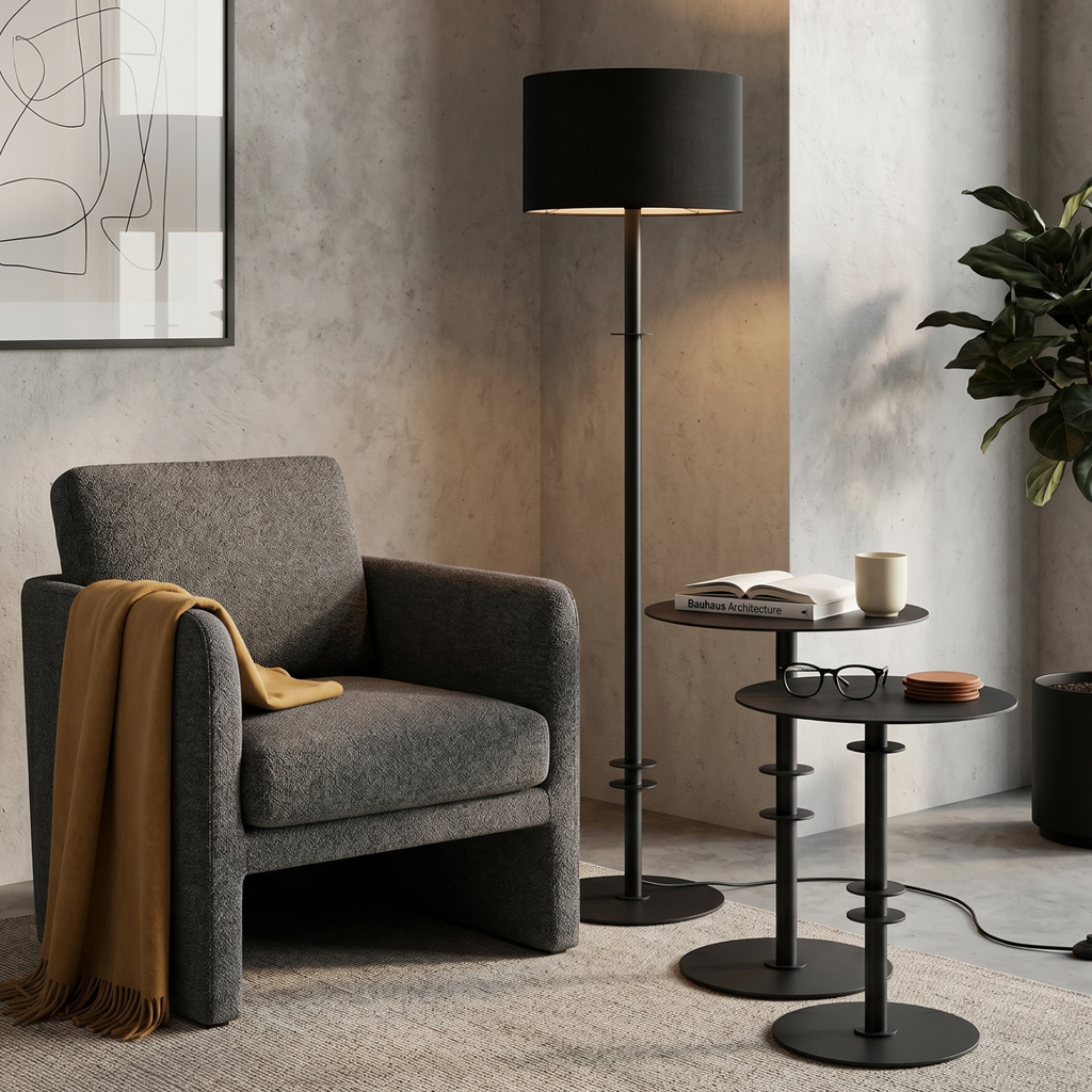 Afro Scandi Floor Lamp