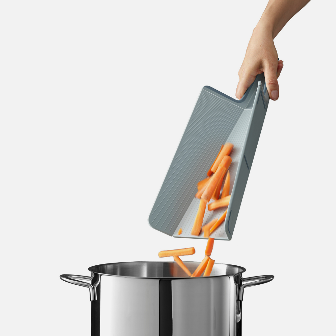 Chop2Pot™ Plus Folding Chopping Board Regular - Pale Blue