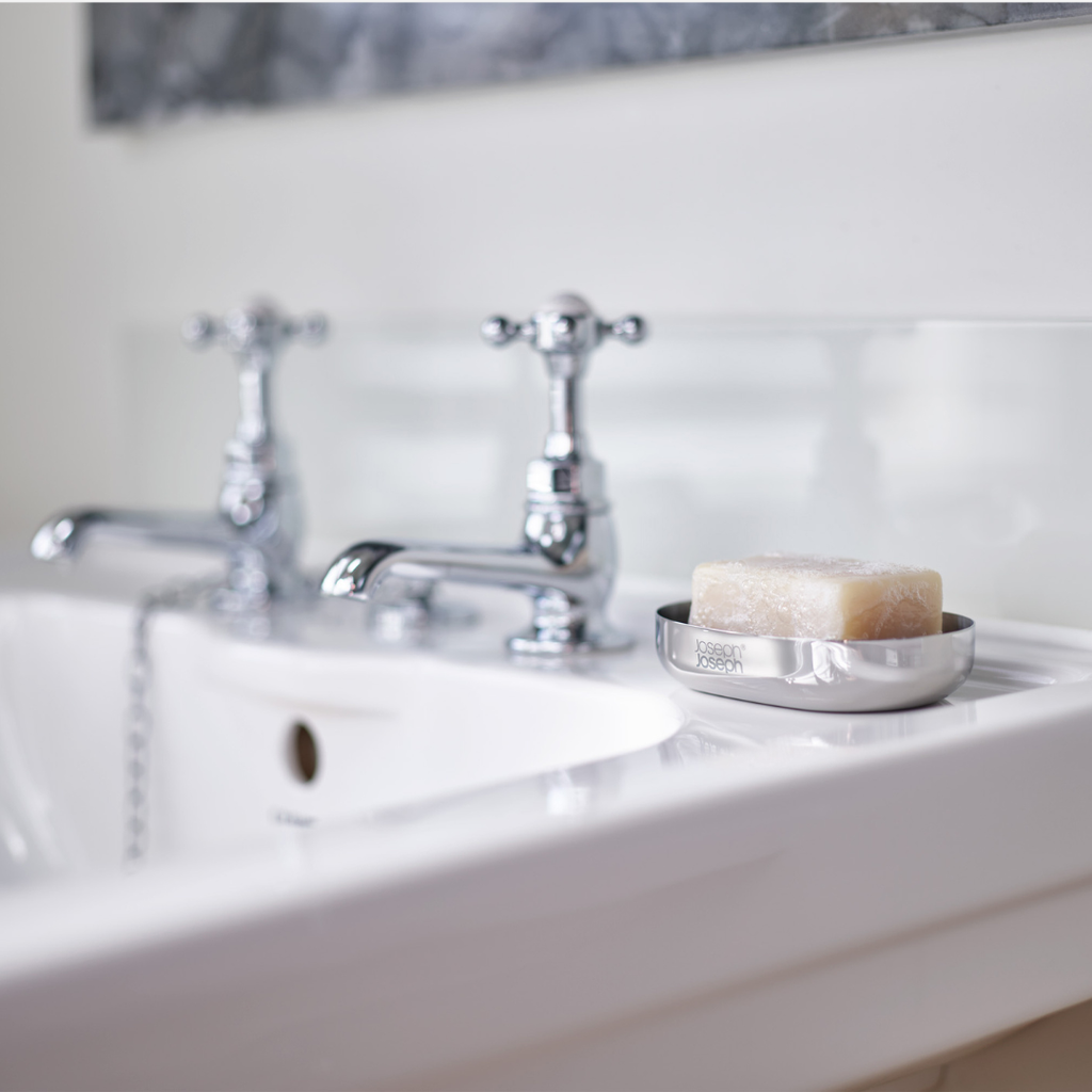 EasyStore™ Luxe Stainless-Steel Soap Dish