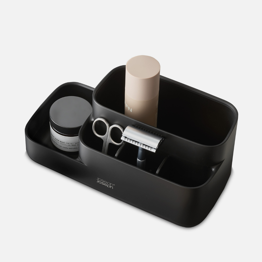 EasyStore™ Matt Black Bathroom Storage Caddy