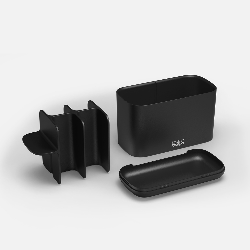EasyStore™ Matt Black Toothbrush Holder Large