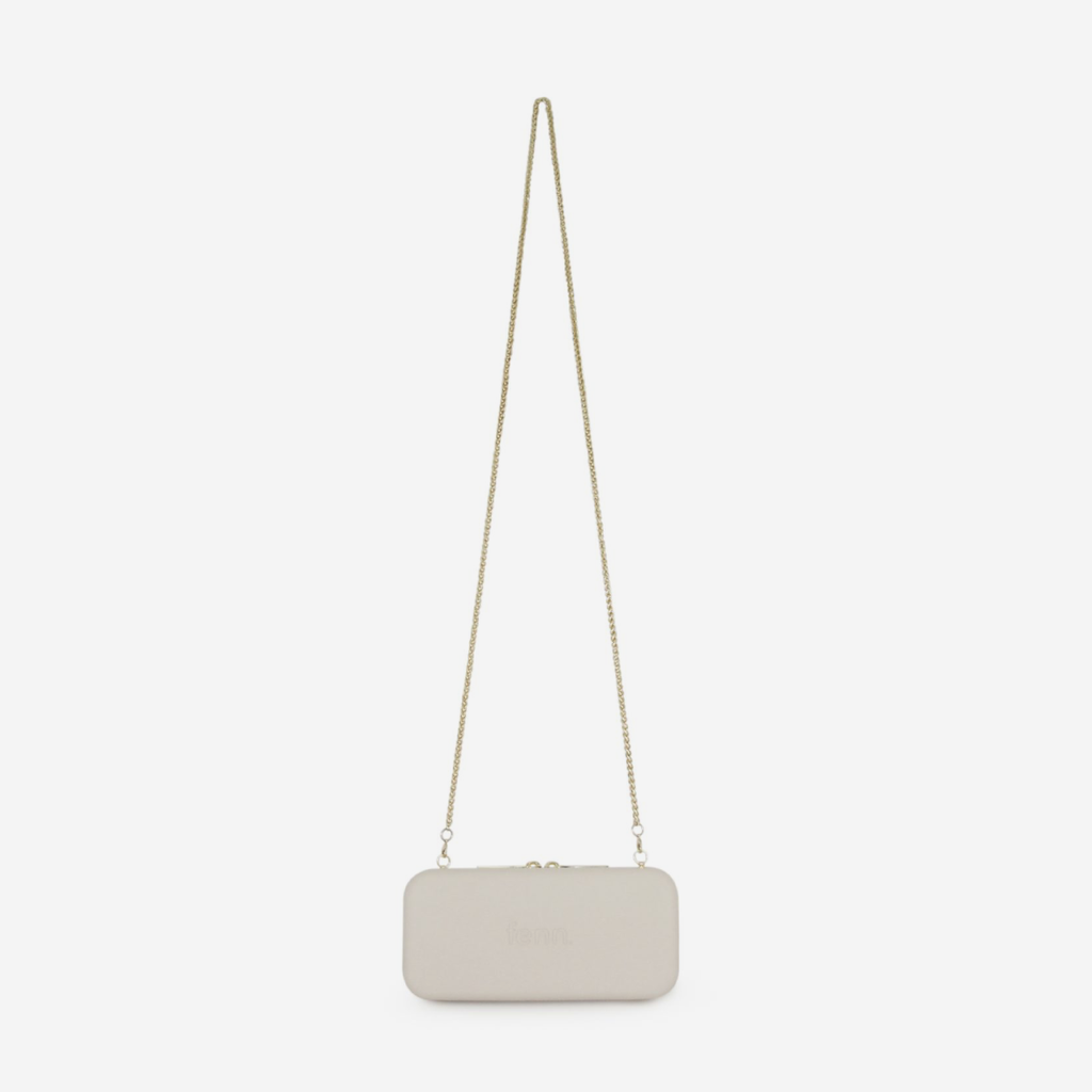 Original Wallet With Gold Strap & Gold Zip - Champagne