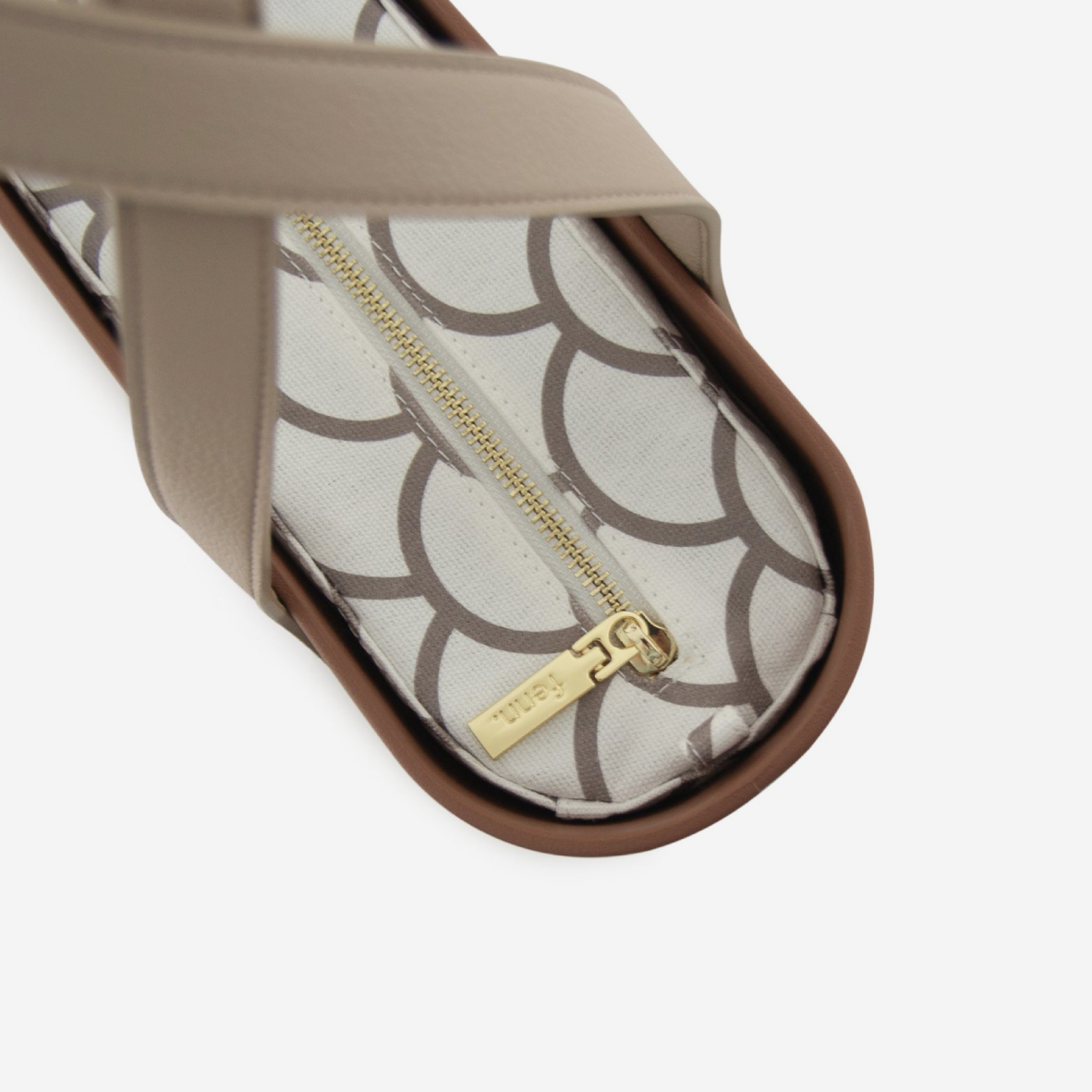 Petite Handbag - Tan - Honeycomb Inner - Light Stone Handles