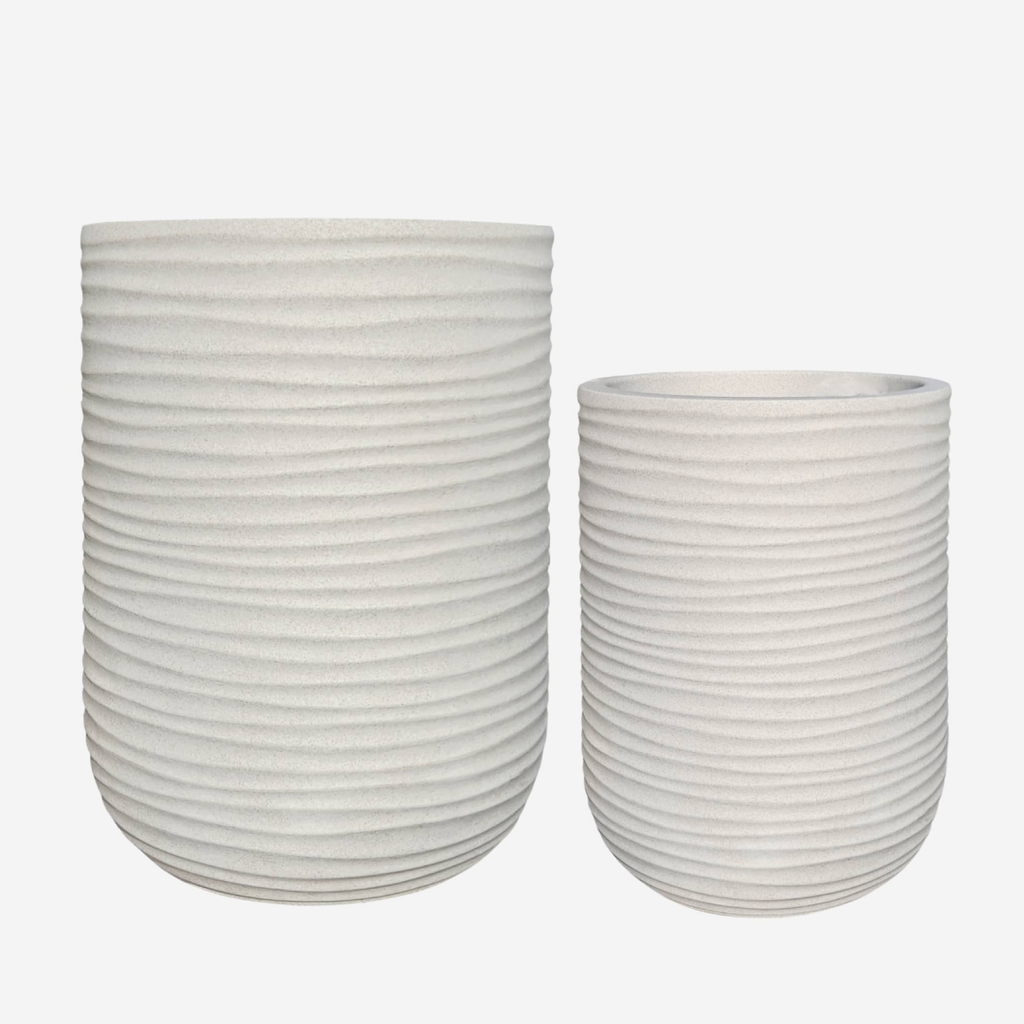 Lagoon Tall Planter - Off White