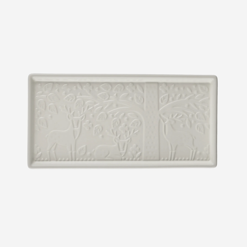 In The Forest Serving Platter - Cream