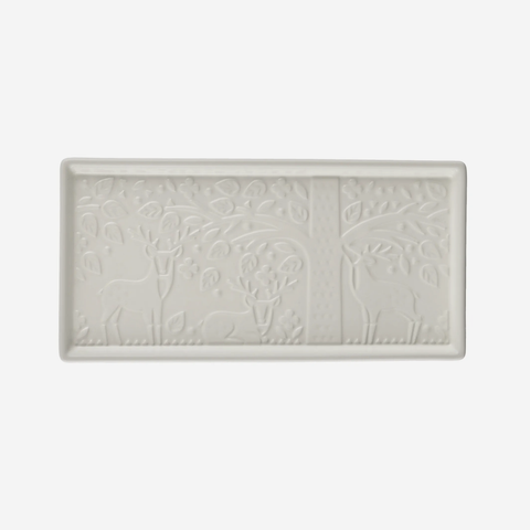 In The Forest Serving Platter - Cream
