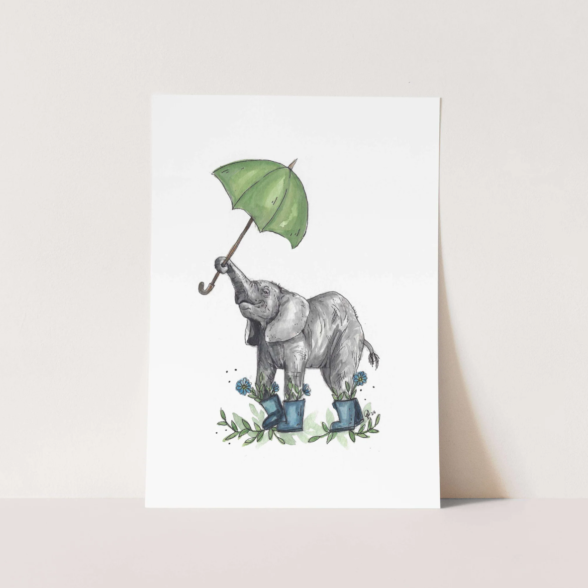 Art Poster A3 - Baby Room Set Sage 1