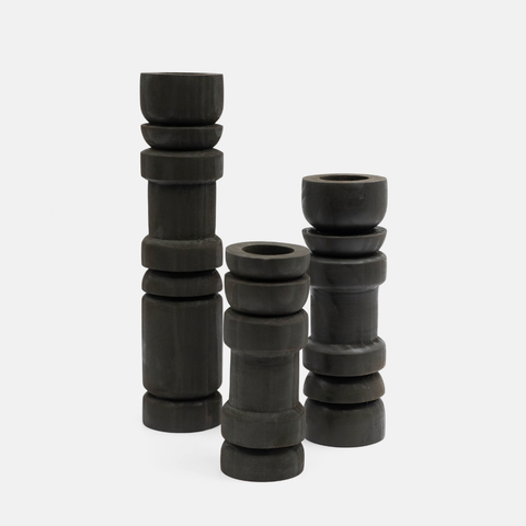Nuri Candle Holder - Black
