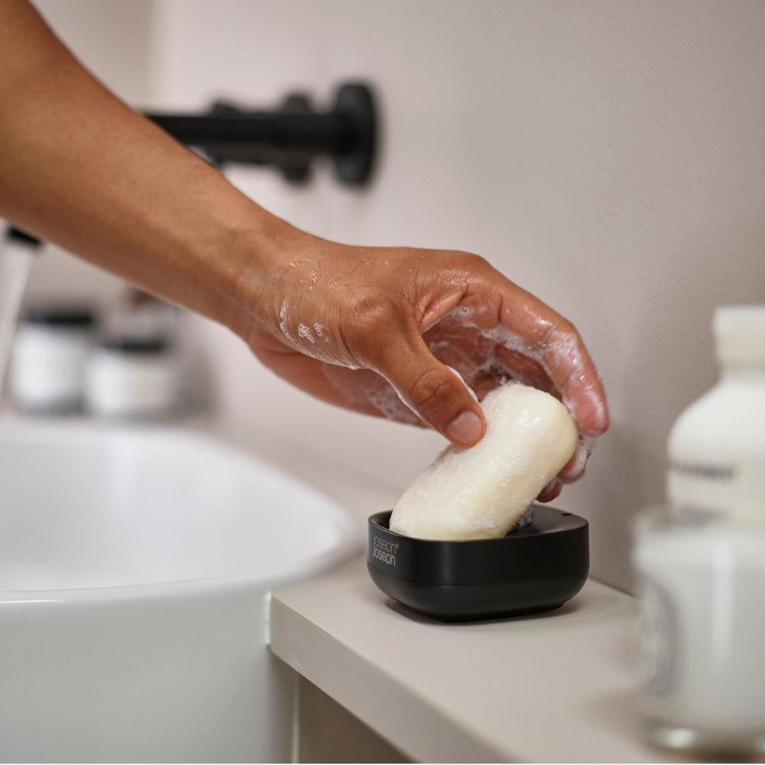 Slim™ Compact Matt Black Soap Dish