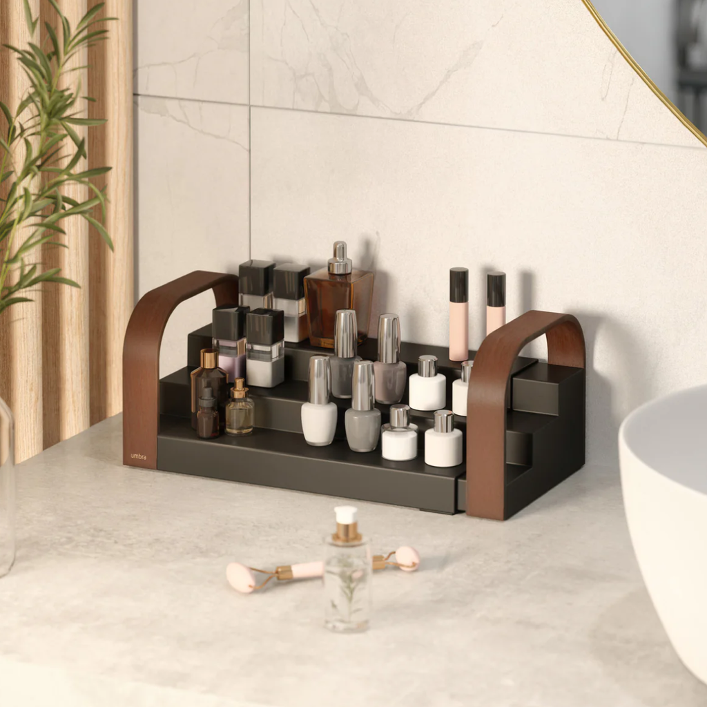 Bellwood Spice Shelf 3 Tier - Black and Walnut