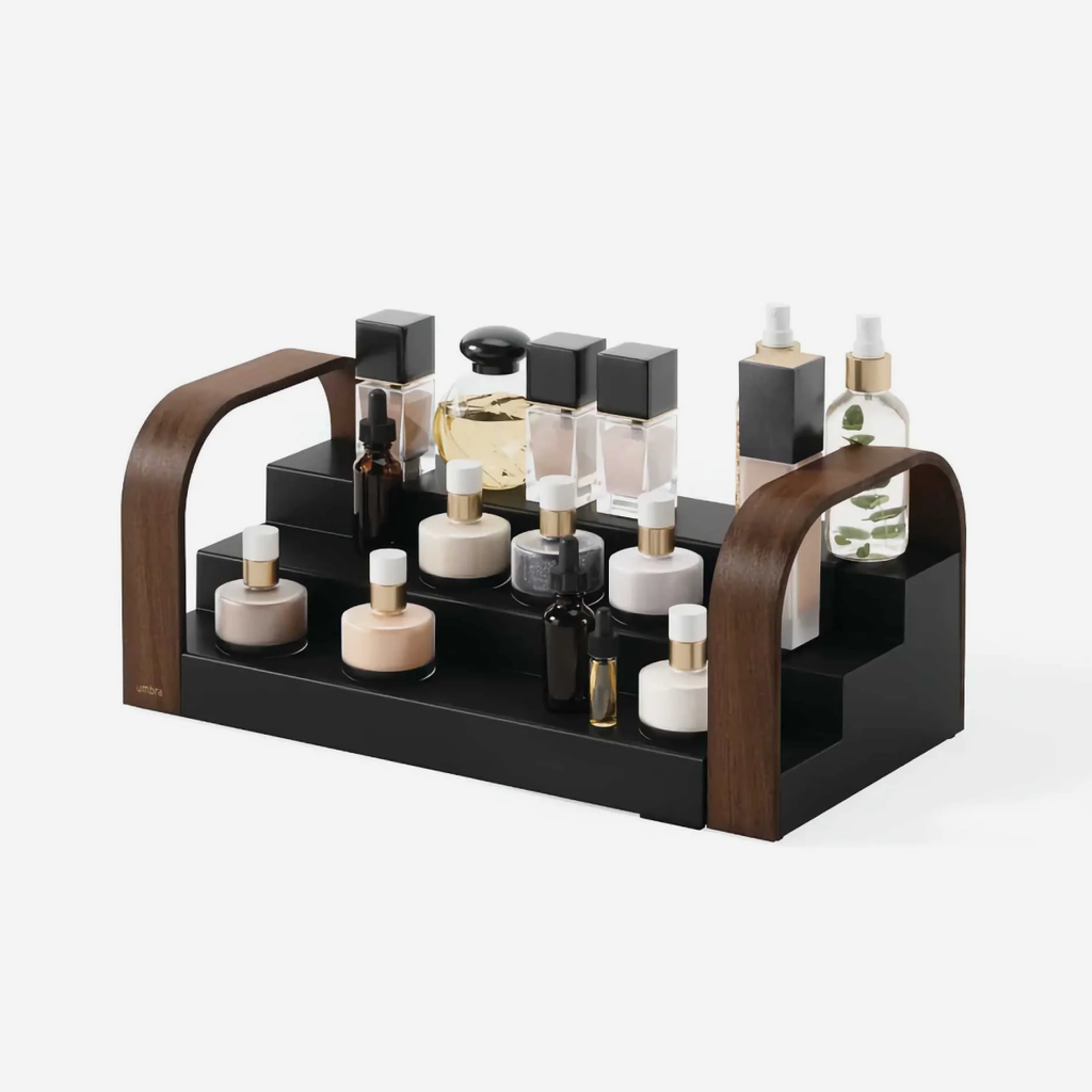 Bellwood Spice Shelf 3 Tier - Black and Walnut