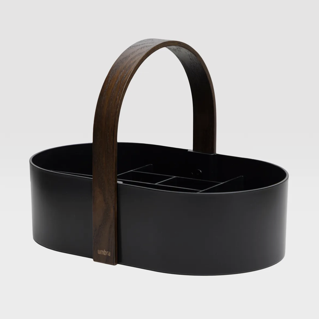 Bellwood Storage Caddy - Black & Walnut