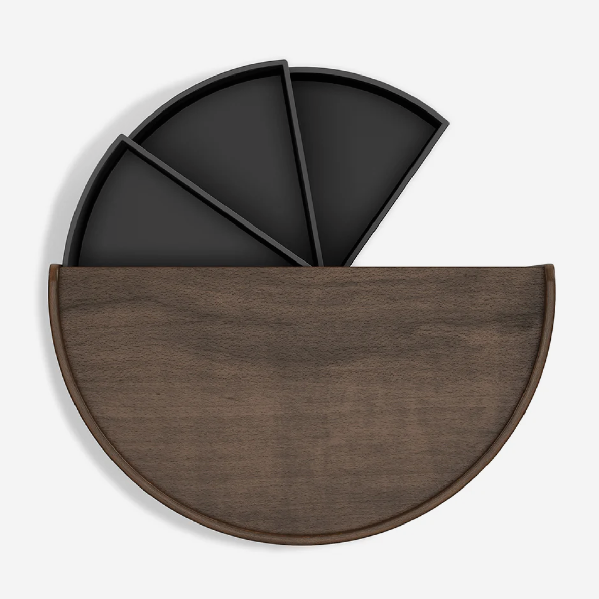 Moona Storage Box - Black & Walnut