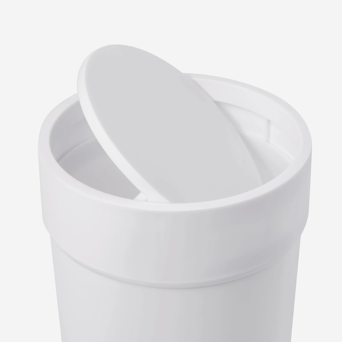 Touch Trash Can - White