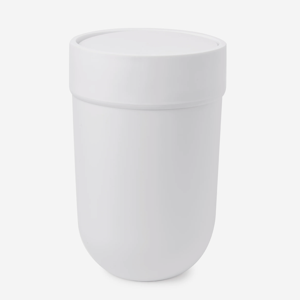 Touch Trash Can - White